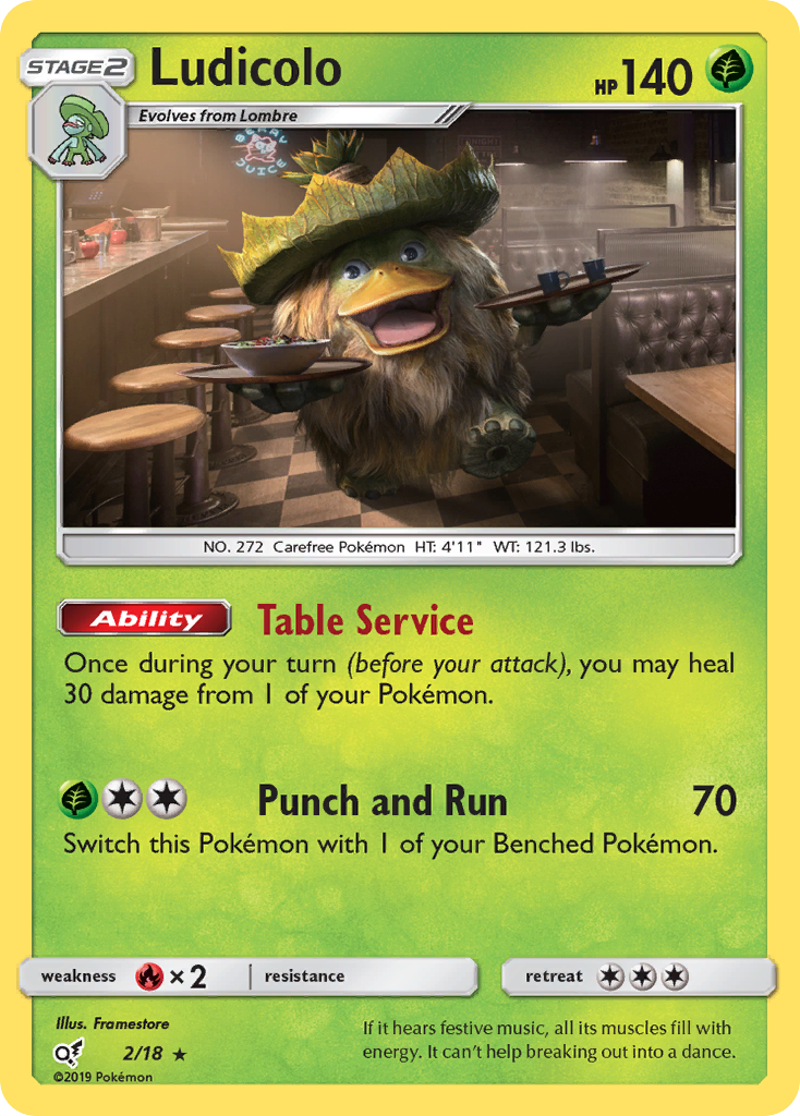 Detective Pikachu Ludicolo #2/18